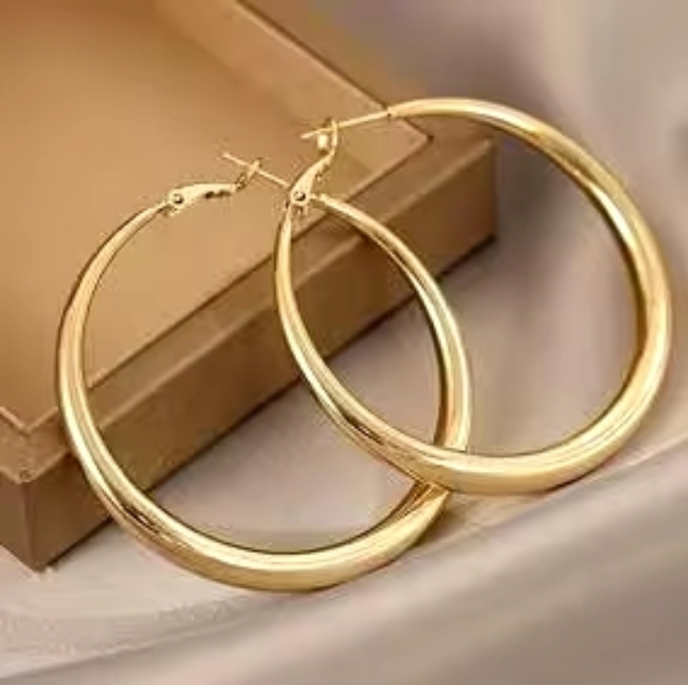 14 K Gold Plated Hoops